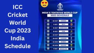 ICC Cricket World Cup 2023 India Schedule 